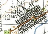 Топографічна карта Преслава