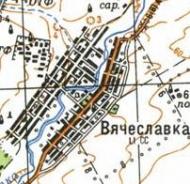 Топографічна карта Вячеславки