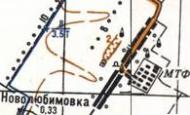Топографическая карта Новолюбимовки