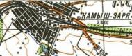 Топографическая карта Камыша-Зари
