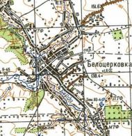 Топографическая карта Белоцерковки