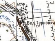 Топографическая карта Великой Терновки