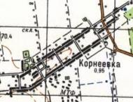 Топографическая карта Корнеевки