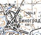 Топографическая карта Винограда