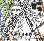 Топографическая карта Хриплина