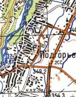 Топографічна карта Підгір'я