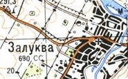 Топографічна карта Залукви