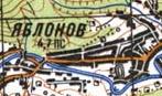 Топографическая карта Яблонова