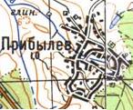 Топографическая карта Прибылева