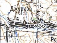 Топографическая карта Джуркова