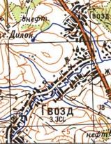 Топографічна карта Гвізда
