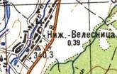 Топографическая карта Нижней Велесницы