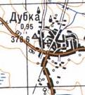 Топографическая карта Дубки