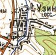 Топографическая карта Узина