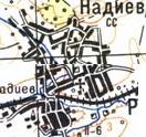 Топографическая карта Надиева