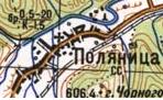 Топографическая карта Поляницы