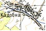 Топографическая карта Кадобны