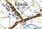 Топографічна карта Бриня