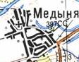 Топографическая карта Медыни