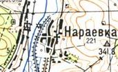 Топографічна карта Нараївки