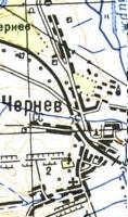 Топографическая карта Чернева