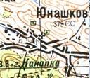 Топографічна карта Юнашкового
