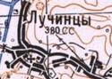 Топографічна карта Лучинців