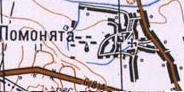 Топографическая карта Помоняты