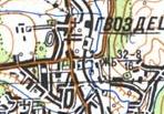 Топографическая карта Гвоздеца
