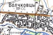 Топографічна карта Вовчківців