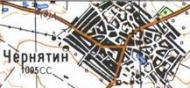 Топографическая карта Чернятина