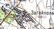 Топографическая карта Загойполя
