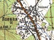 Топографическая карта Лоевой