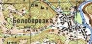 Топографическая карта Белоберезки