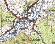 Топографічна карта Пістиня