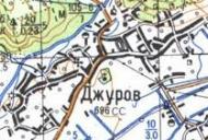 Топографическая карта Джурова