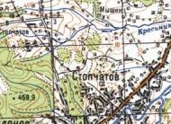 Топографическая карта Стопчатова