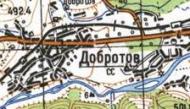 Топографічна карта Добротів