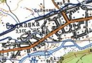 Топографічна карта Саджавки