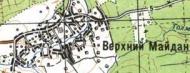 Топографическая карта Верхнего Майдана