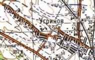 Топографическая карта Угринова