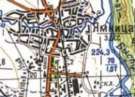 Топографическая карта Ямницы
