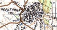 Топографическая карта Чернелицы