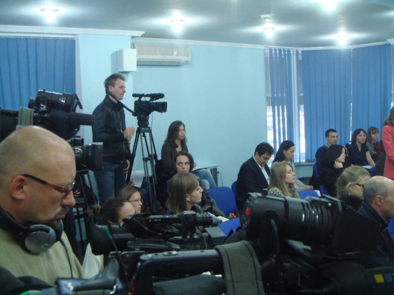 На прес-конференції в УНІАНі - Тетяна Горобець