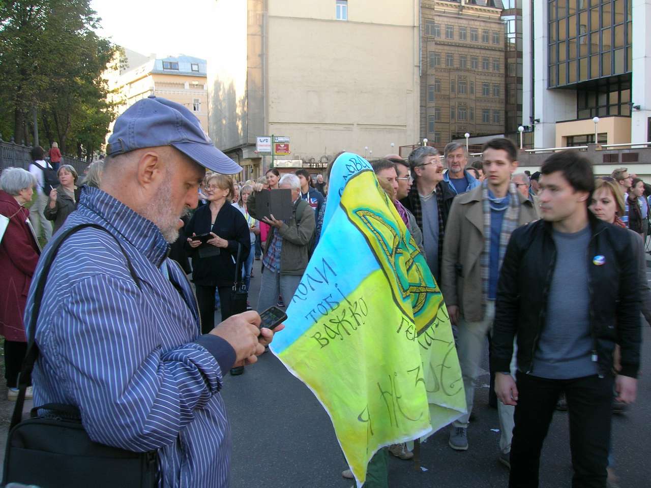 Марш миру у Москві 21 вересня 2014 - Леонід Онушко