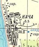Топографическая карта Качи