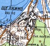Топографічна карта Щолкіного