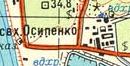 Топографічна карта Осипенка