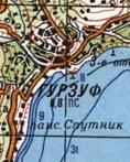 Топографічна карта Гурзуфа