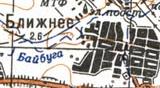 Topographic map of Blyzhnye